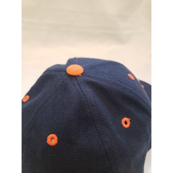 Logo Athletic Denver Broncos Wool Blend Snapback Hat Blue Orange Embroidered VTG - Picture 7 of 11